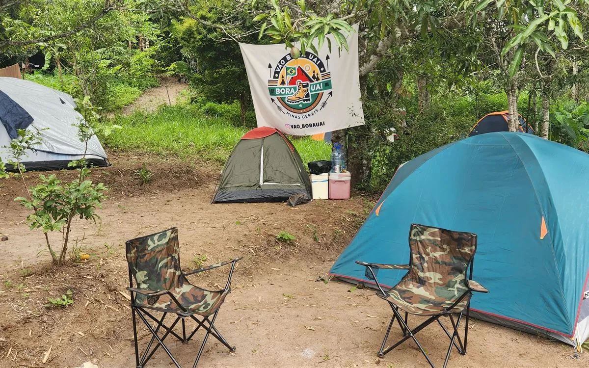 Vista geral do Camping Serra dos Alves